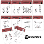 Newme Fitness Kettlebell Workout Cards, Instructional Fitness Deck For Women & Men, Beginner Fitness Guide To Training Exercises