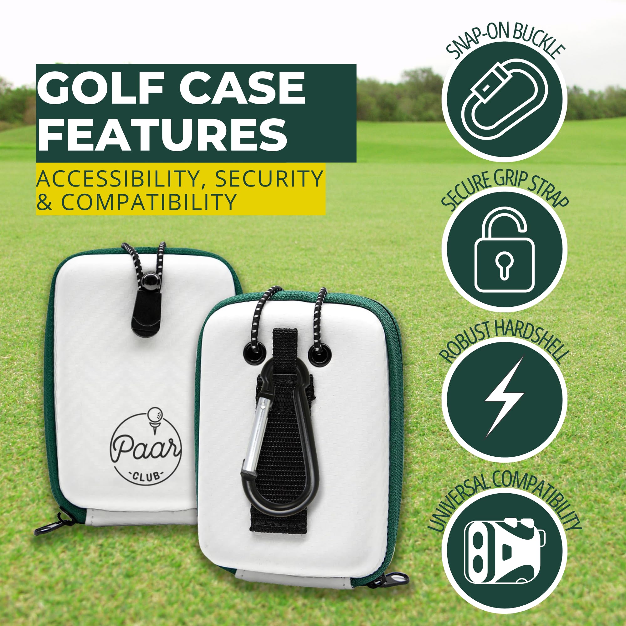 Paar Club Golf Range Finder Case  Universal Hardshell Case Compatible With Bushnell/Callaway & Most Rangefinder  Protect & Carry