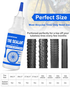 Beanewone Tubeless Tire Sealant, Tubeless Bike Sealant - 2Oz Per Bottle, Long-Lasting For Mtb, No Tubes And Tubeless Tires. No T