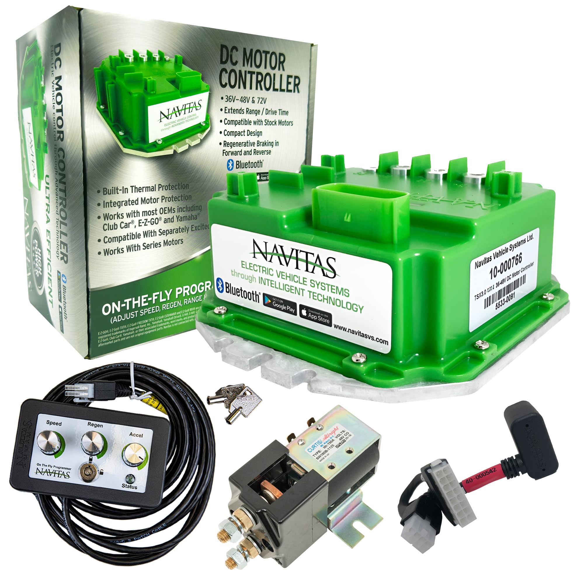 Navitas 440 Amp TSX3.0 DC Controller Compatible with Club Car Precedent, Onward, Tempo & DS Models with Curtis 1510/1515 | 48V U