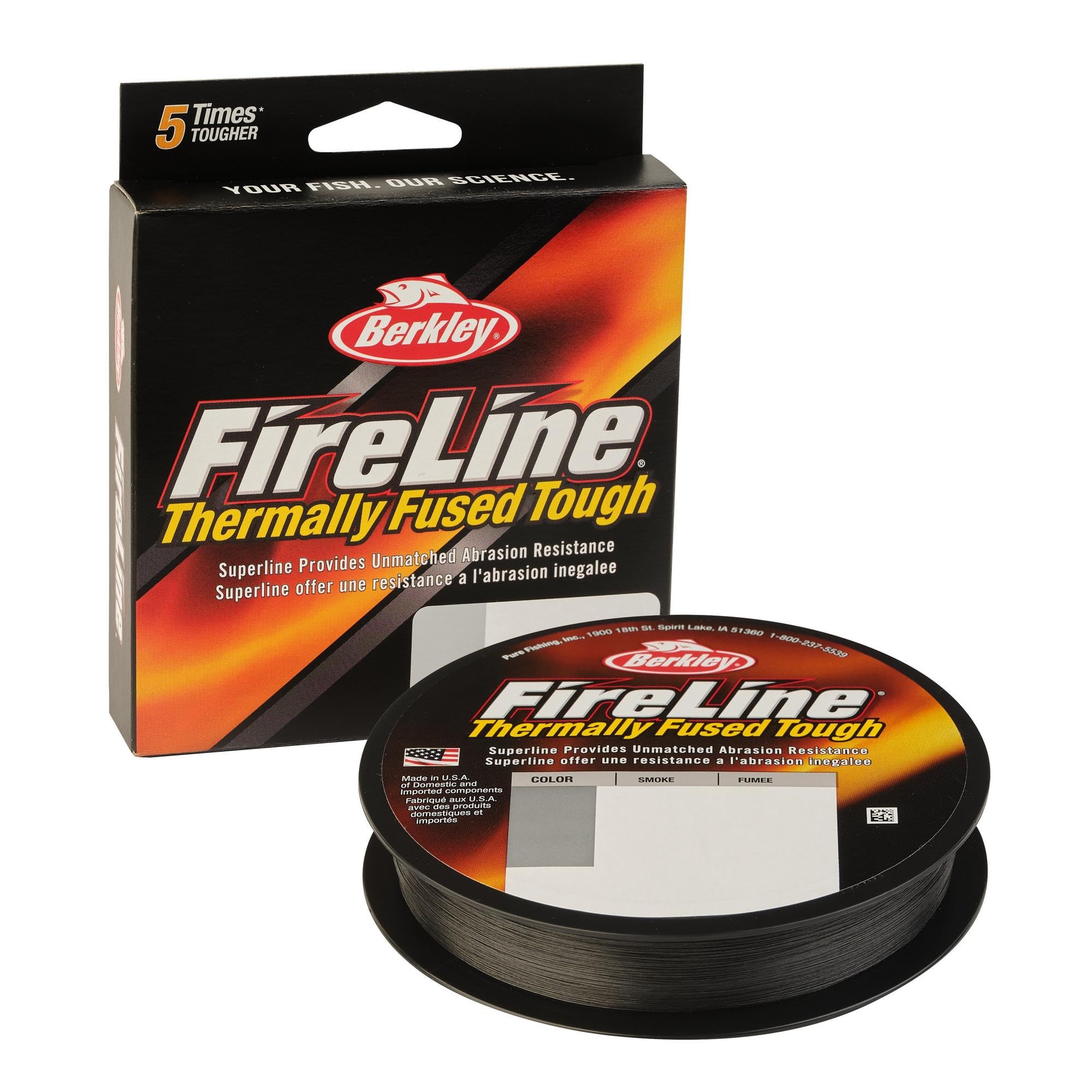 Berkley Fireline Superline, Smoke, 30Lb | 13.6Kg, 125Yd | 114M Fishing Line, Suitable For Freshwater Environments
