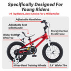 Royalbaby Kids Bikes 12'' 14'' 16'' 18'' Avaliable, Bmx Freestyle Bikes, Boys Bikes, Girls Bikes, Best Gifts For Kids. (Red, 14