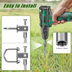 Insaga Multi-Purpose Ground Anchors Screw In, Fully Welded Shed Anchor Kit, 30 Earth Anchor, Mobile Home Anchors For Trampoline,
