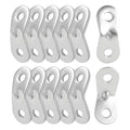 Uxcell 12Pcs Aluminum Alloy Guyline Rope Tensioner, Adjustable Cord Adjuster Tent Tensioners For Camping Accessories, Guy Line A