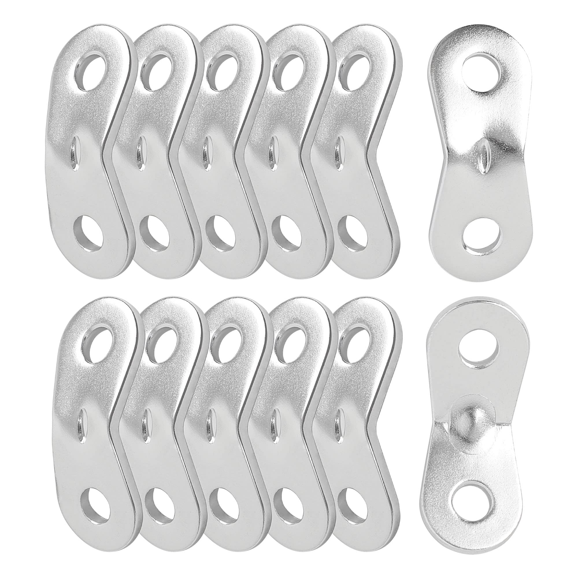 Uxcell 12Pcs Aluminum Alloy Guyline Rope Tensioner, Adjustable Cord Adjuster Tent Tensioners For Camping Accessories, Guy Line A