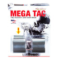 Mega Tac Bat Grip Extra Tacky .44mm Thin Wrap - 2 grips, Charcoal