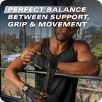 Harbinger Pro Wristwrap Gloves 3.0 - Enhanced Grip, Superior Wrist Support, Breathable 4-Way Stretch Lycra, Durable Leather Palm