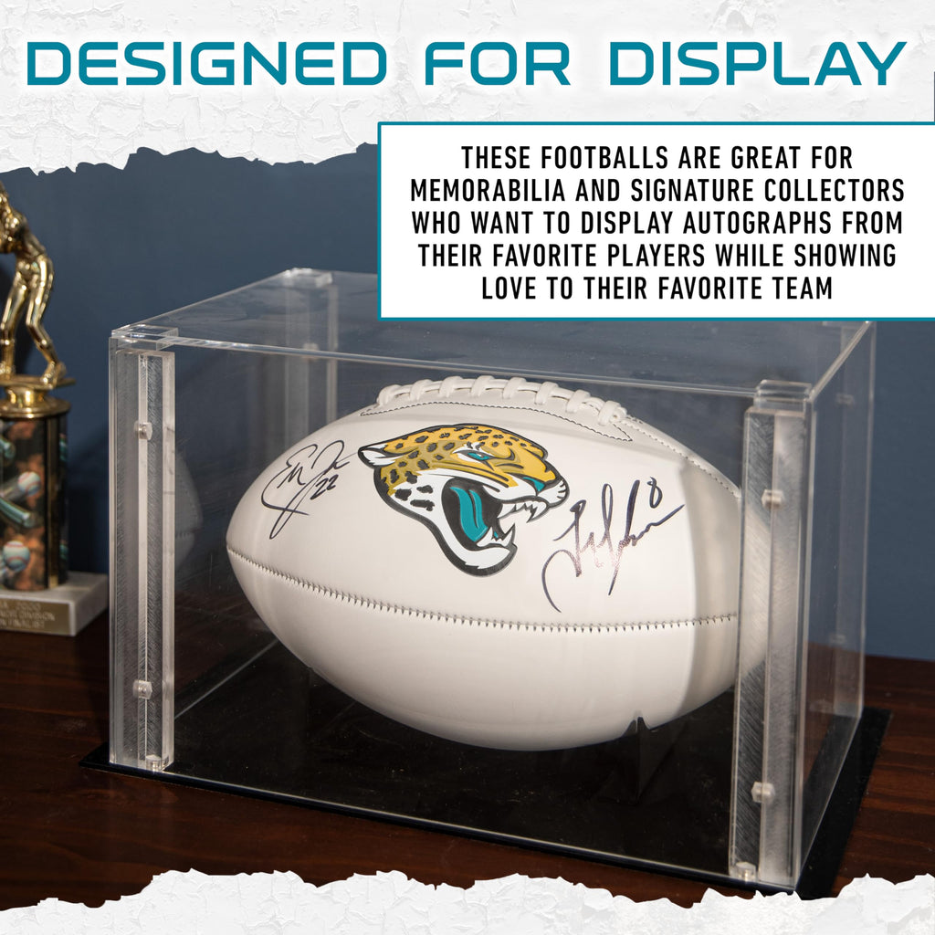 Franklin Sports Nfl Jacksonville Jaguars Autograph Football - Official Size White Panel Souvenir Football For Autographs + Signa