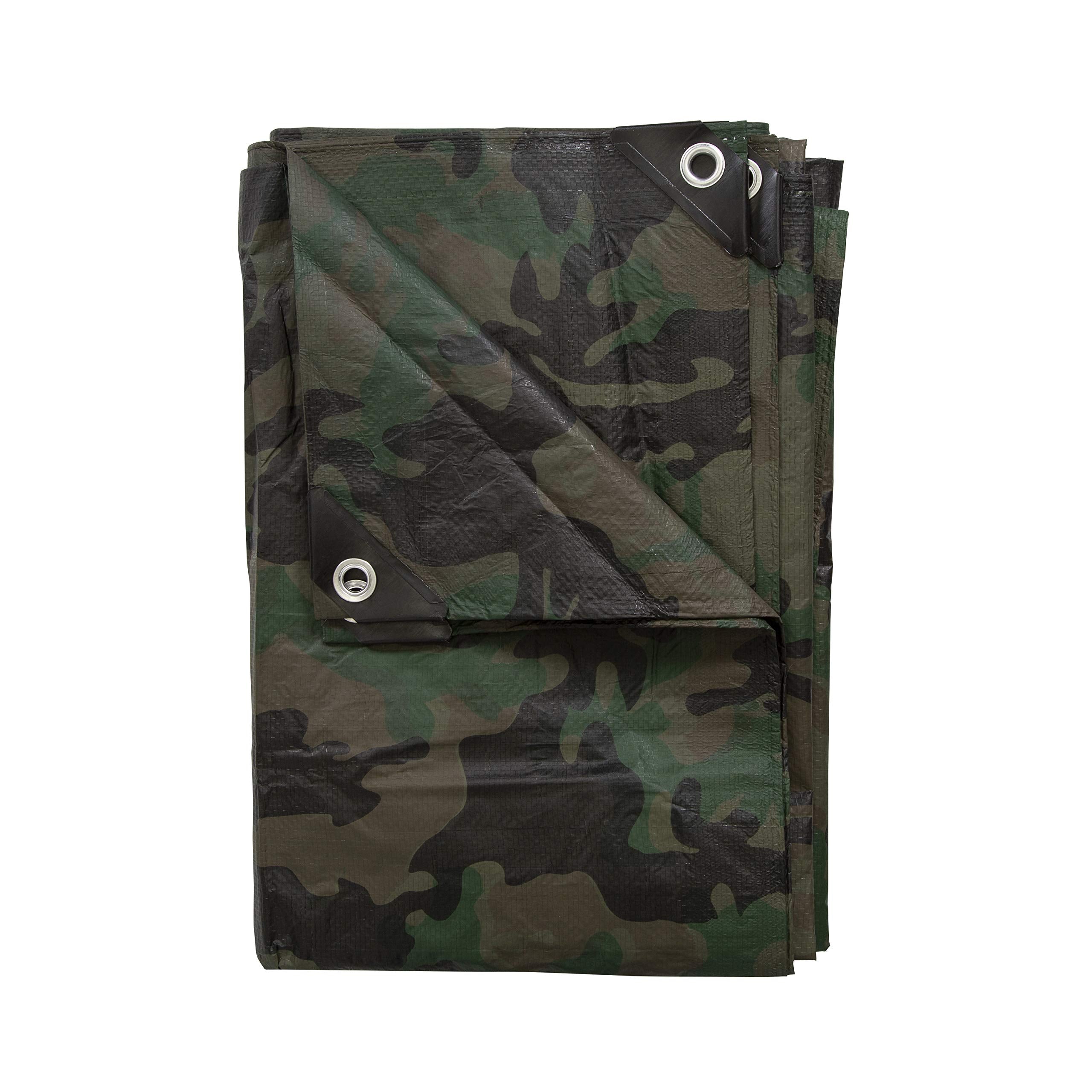 Stansport Medium-Duty Rip-Stop Tarp 8 X 10 - Green Camo (T-810-C)