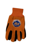 Mlb New York Mets Two-Tone Gloves, Orange/Black