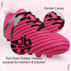 Vizari Impact Firm Ground Soccer Shoes – Pink/Silver
