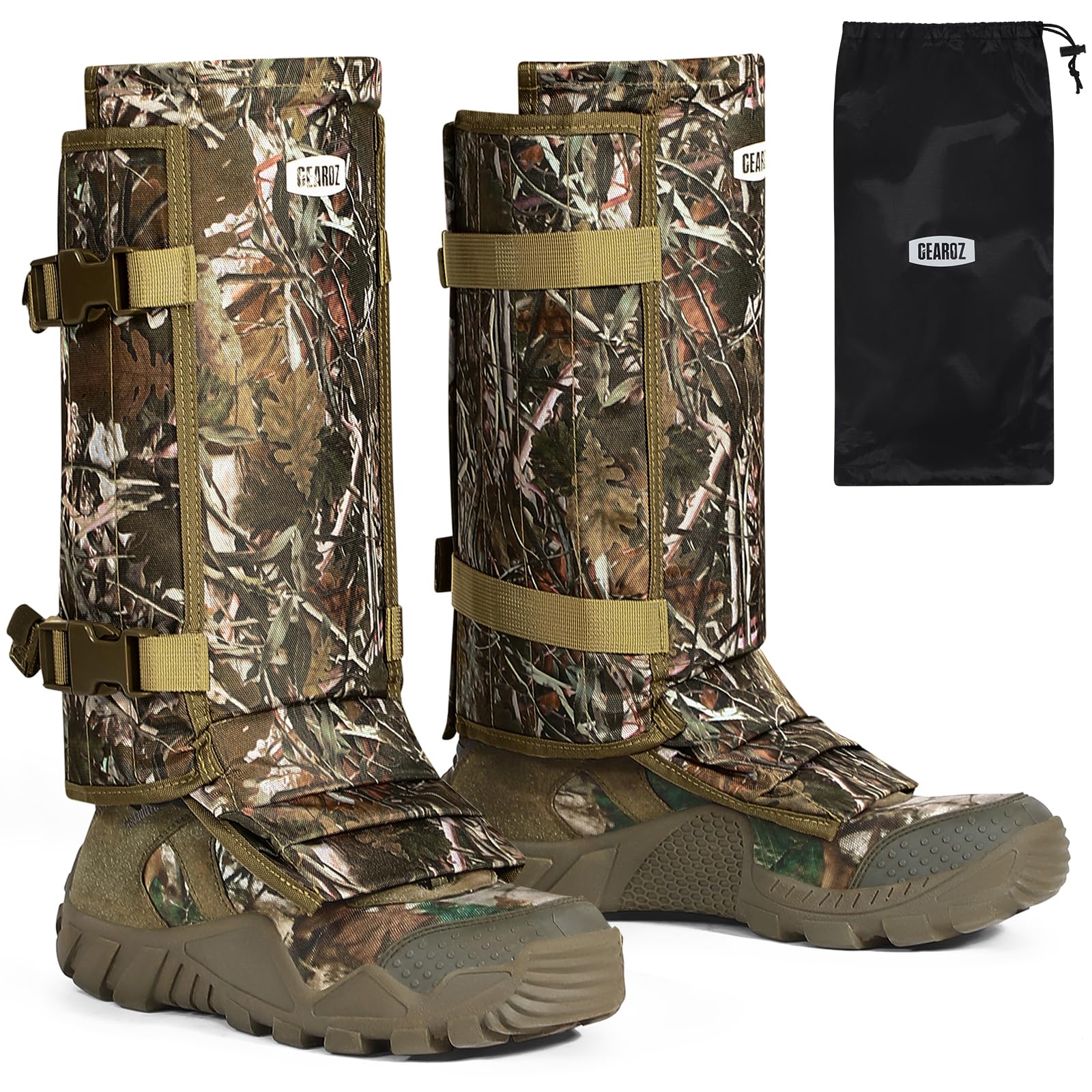 Gearoz Snake Gaiters Snake Chaps, Waterproof Lower Legs Snake Guards, Snake Bite Protective Gaiters, Anti-Snake Gaiters For Men/