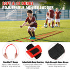 Kids Soccer Goal For Backyard Set - 2 Set Of 6X4 Ft Toddler Soccer Nets With 20Ft Agility Ladder, Soccer Ball, Pop Up Portable S