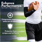 Compression Arm Sleeves For Kids - Cooling, Football, Basketball, Golf, Uv Sun