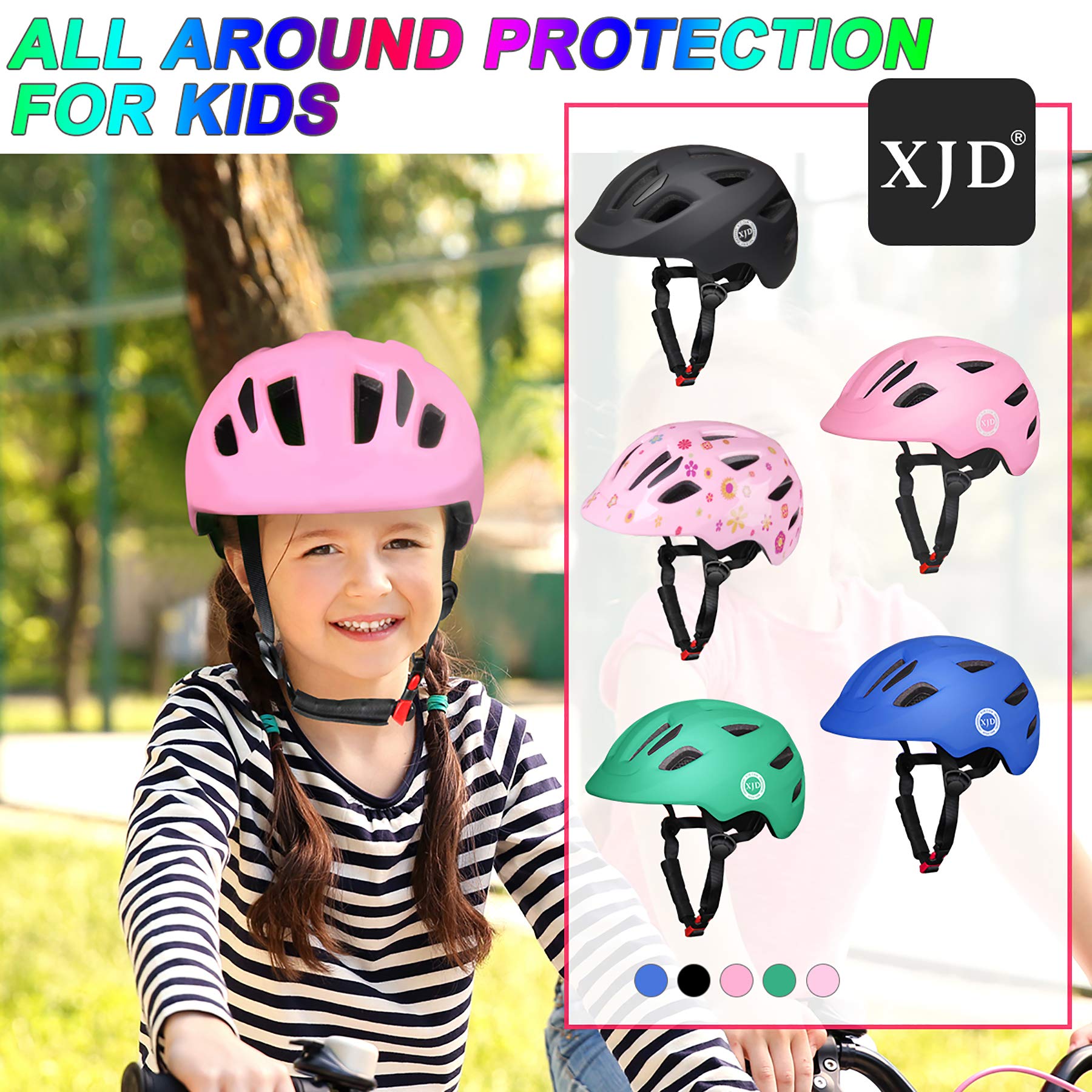 XJD Toddler Helmet Kids Bike Helmet for Infant/Baby Multi-Sport Adjustable Skateboard for Kids Boys Girls Lightweight for Age 1