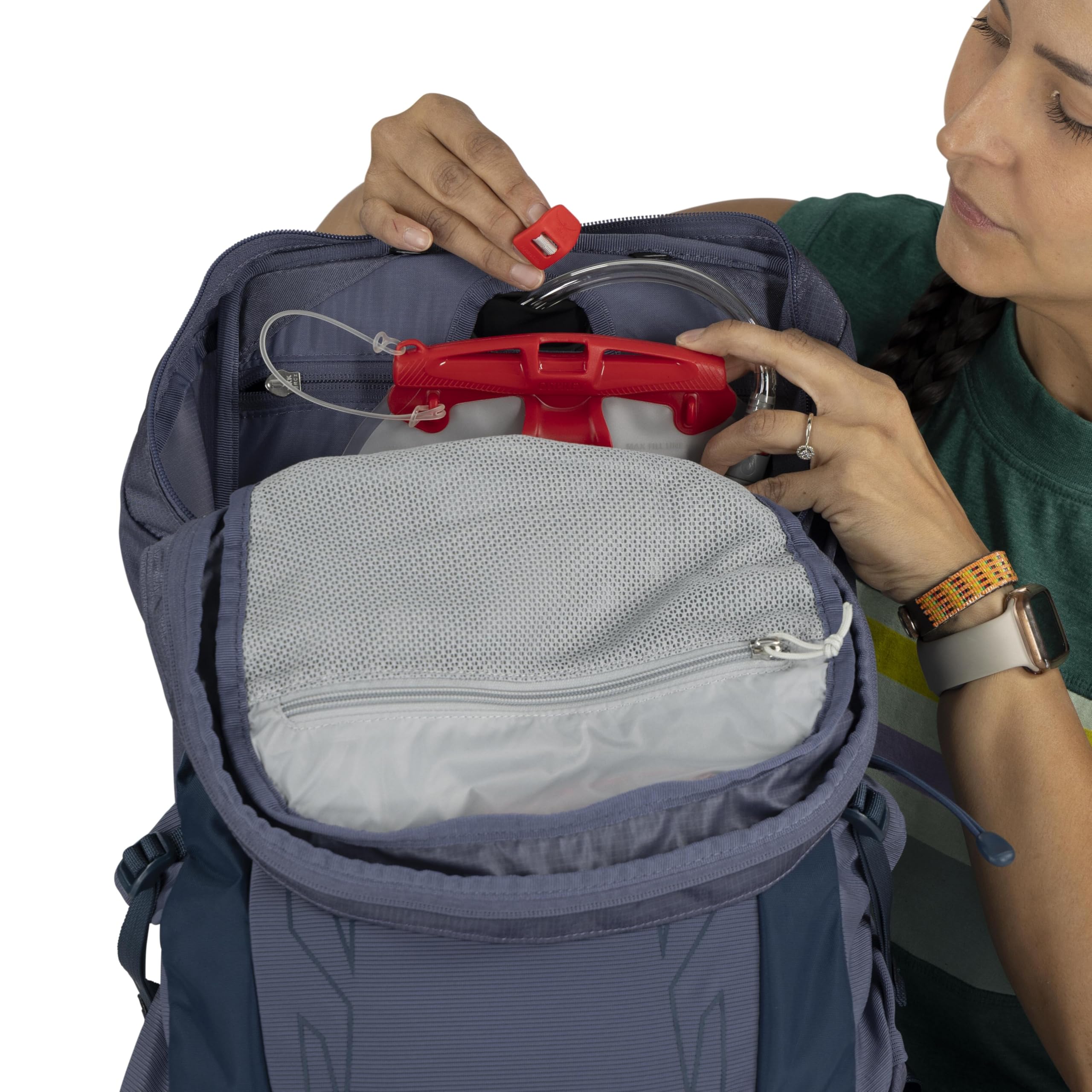 Osprey Tempest 26L Womens Lightweight Hiking Backpack - Daypack for Travel & Camping, Black/Coal Grey