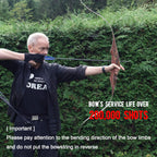 Sanlida Archery 60 Royal X8 One-Piece Bow Traditional Wooden Hunting Bow Handmade Hunting Bow And Arrows Kit For Adults & Tradit