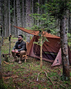 Onetigris Backwoods Bungalow Ultralight Bushcraft Shelter 2.0, Backpacking Tent With Canopy 2 Person Waterproof Ripstop