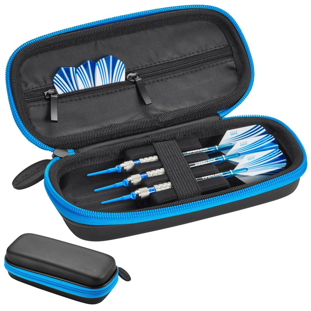 Casemaster Warden Dart Case, Blue Zipper