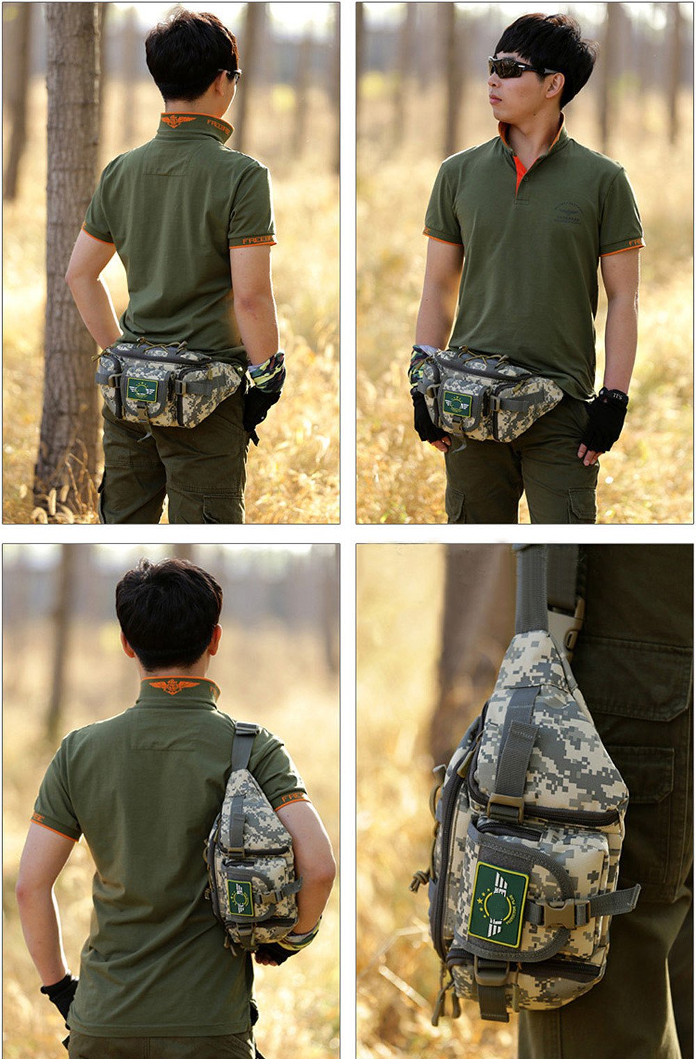 Creator Tactical Waist Pack Military Fanny Pack Outdoor Army Waist Bag Large Waist Pack For Daily Life Cycling Camping Hiking Hu