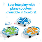 hand2mind Orange Plane Glider Scooter Board, Floor Scooter Board, Gross Motor Toys, Kids Exercise & Physical Education Equipment