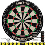Viper By Gld Products Shot King Regulation Bristle Steel Tip Dartboard Set With Bullseye Metal Radial Spider Wire Compressed Sis
