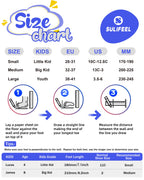 Sulifeel Rainbow Unicorn 4 Size Adjustable Light Up Roller Skates For Girls Boys For Kids (E Black, Small - Little Kid)