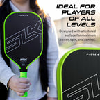 Selkirk Sport Slk Halo Power Xl Pickleball Paddle | Raw Carbon Fiber Pickleball Paddle With A Rev-Core Power Polymer Core | The