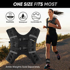 APEXUP 15lbs Weighted Vest with Washable Layer, Weight Vest for Women Men, Workout Equipment for Strength Training Running (Blac
