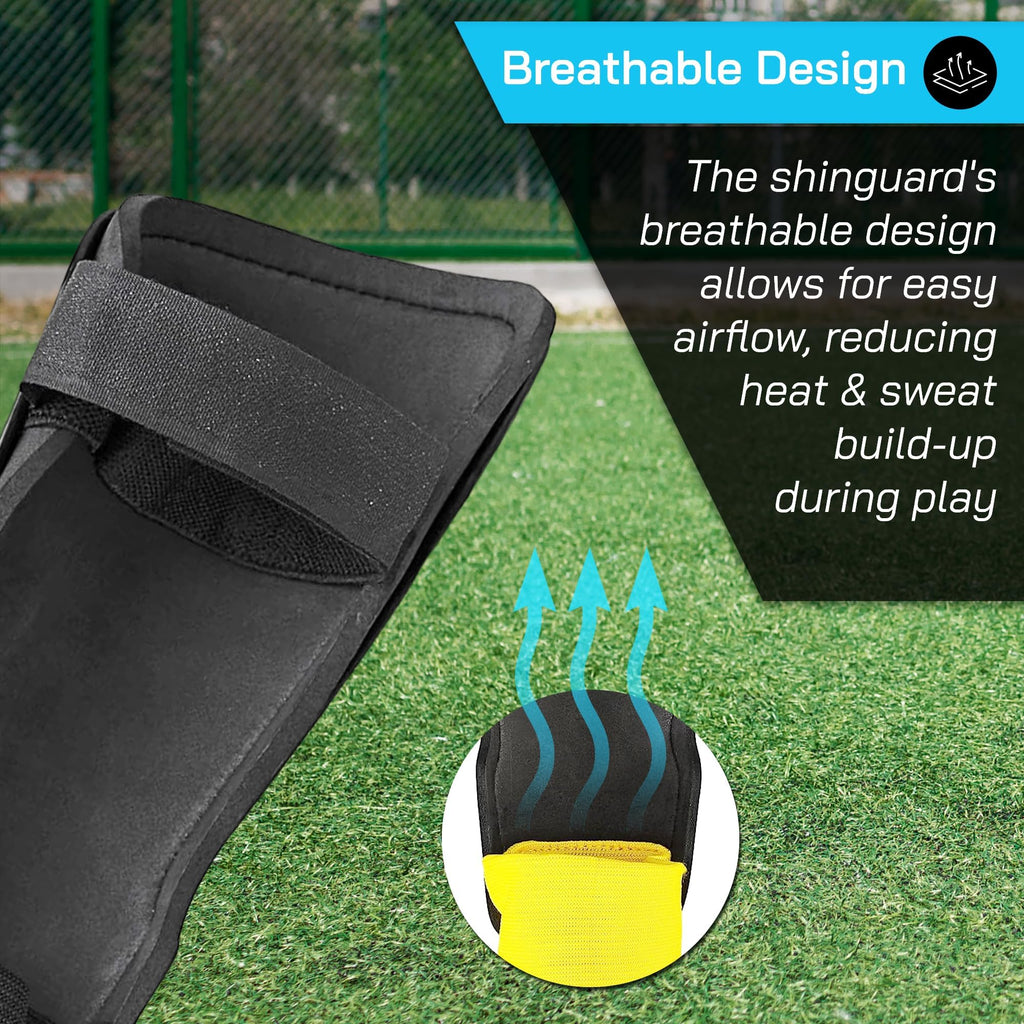 Vizari Malaga Soccer Shin Guard for Kids| Youth Soccer Shin Guard | Lightweight and Breathable Child Calf Protective Gear Soccer