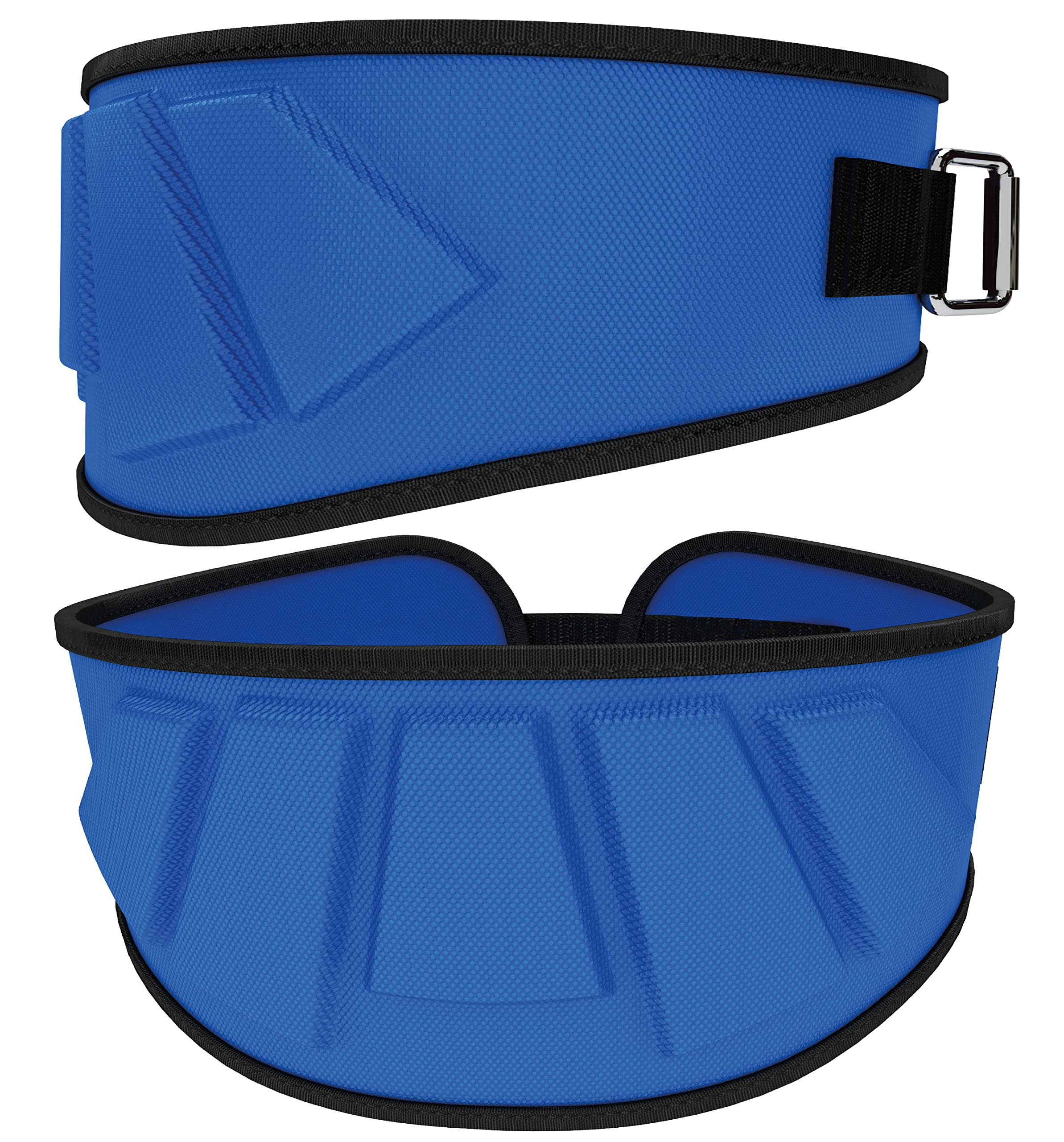 Rip Toned 6In Weightlifting Belt, Powerlifting, Bodybuilding Belt Men & Women, Back Support Weight Lifting (Blue, Xxl)