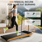 Sevobal Walking Pad, Under Desk Treadmill With Manual Incline & Handles, 2.5Hp Portable Walking Treadmill With Remote Control, C