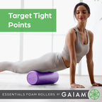 Gaiam Essentials High-Density Foam Roller 18 Teal