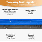 Foamma Soft Gymnastics Mat - Velvet Landing Mat For Kids And Adults, Exercise Mat With Velvet Washable Cover, High-Density Tumbl