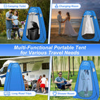 16.5'' Camping Toilet With Pop-Up Privacy Tent Set, Xl Portable Toilet For Camping, Outdoor Showers Changing Rooms, Portable Bat