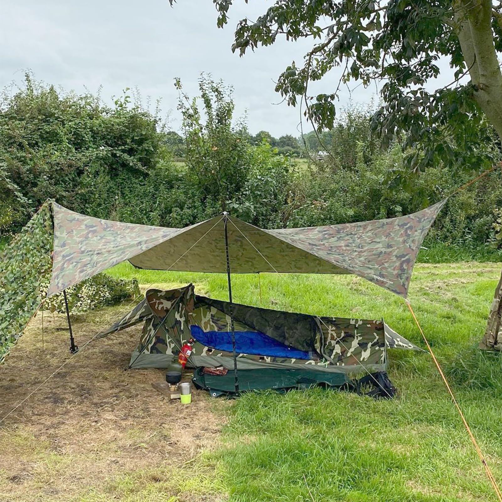 Geertop Ultralight 1 Person Bivy Tent For Camp Waterproof Single Man Tent For Camping Hiking Backpacking Hunting Outdoor Surviva