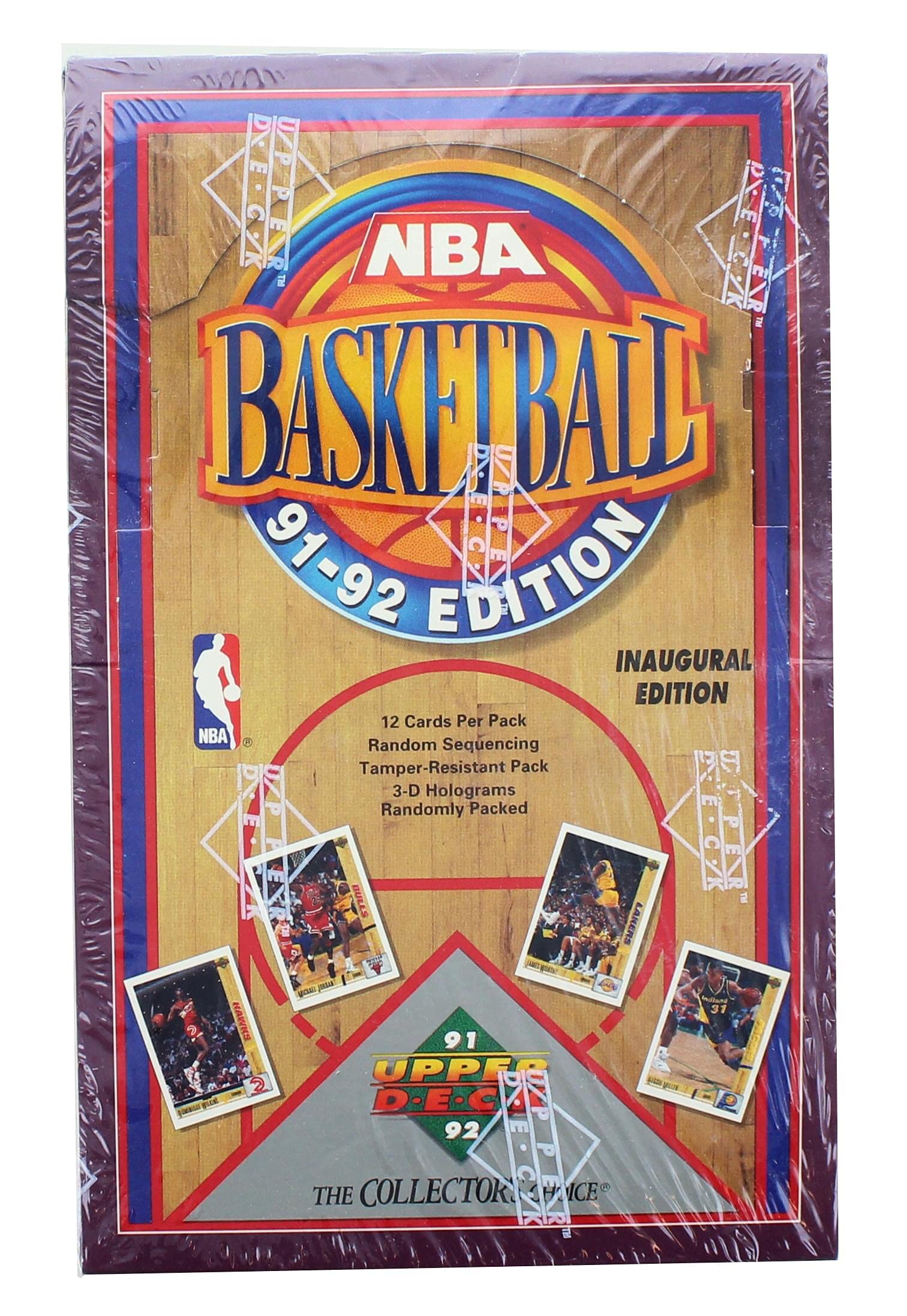 91-92 Upper Deck Basketball Factory Sealed Box Inaugural Edition