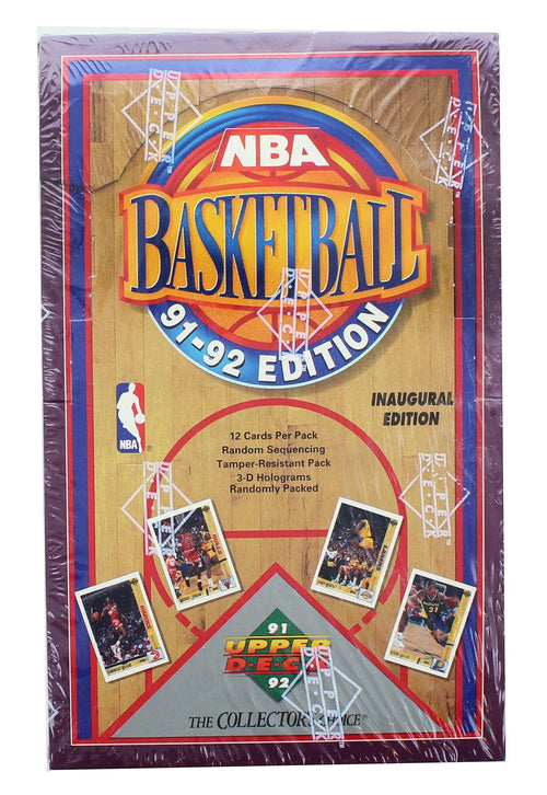 91-92 Upper Deck Basketball Factory Sealed Box Inaugural Edition