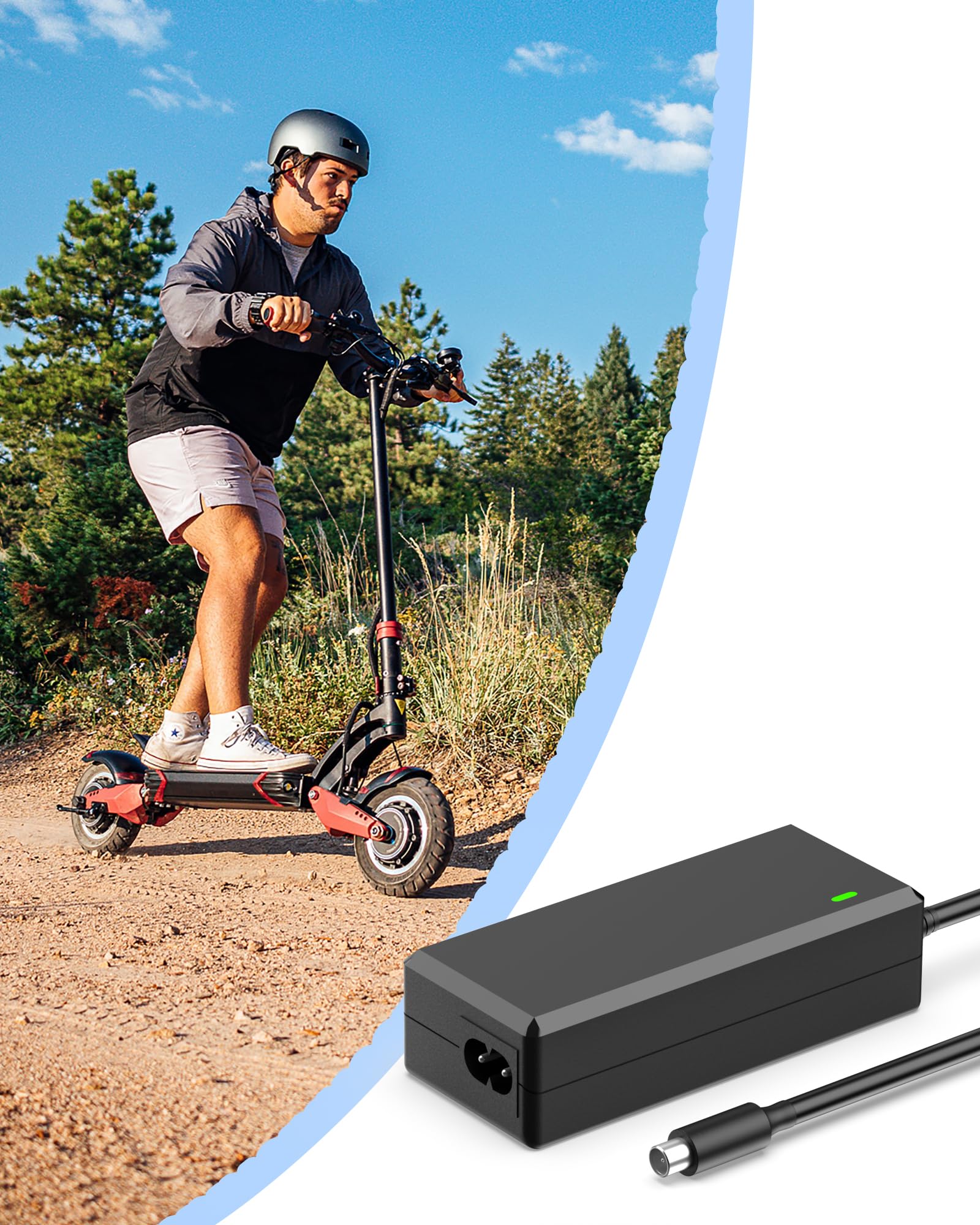 2Amp Lime Scooter Chargers Replacement For Ninebot G30Lp Es2 Es4 Es1L F20 F30 F40 E22 E25 M365 Pro/Pro2 Lime-S Electric Scooter