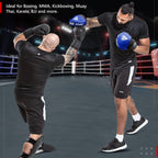 Rdx Boxing Pads Focus Mitts, Maya Hide Leather Curved Hook And Jab Target Hand Pads, Great For Mma, Kickboxing, Martial Arts, Mu