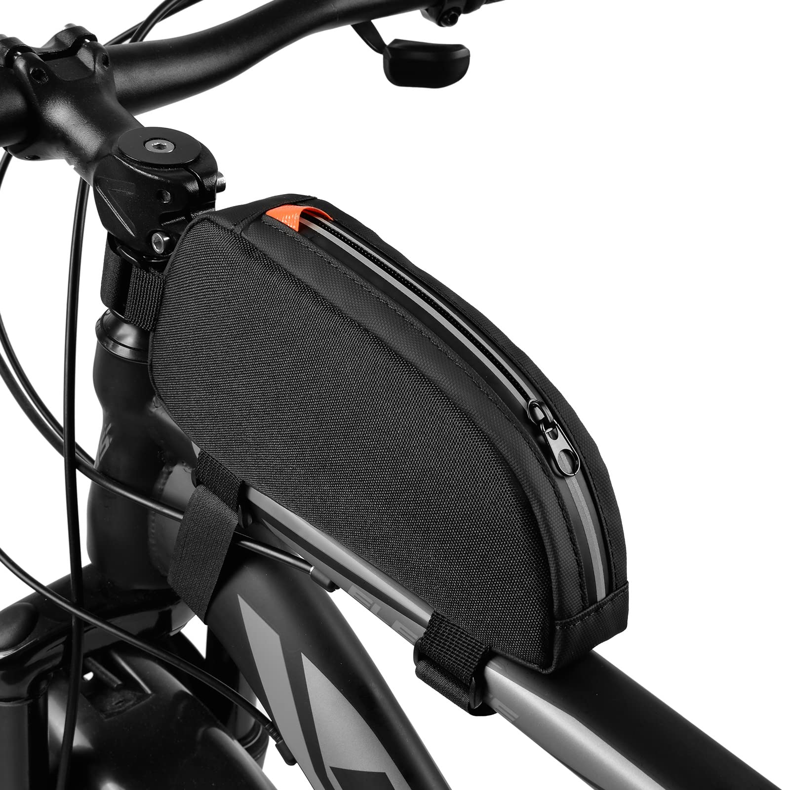 VENFOREST Bike Top Tube Bag Waterproof Bicycle Front Frame Bag Top Tube Bike Pouch for Road Mountain Bicycle Outdoor Cycling Tra