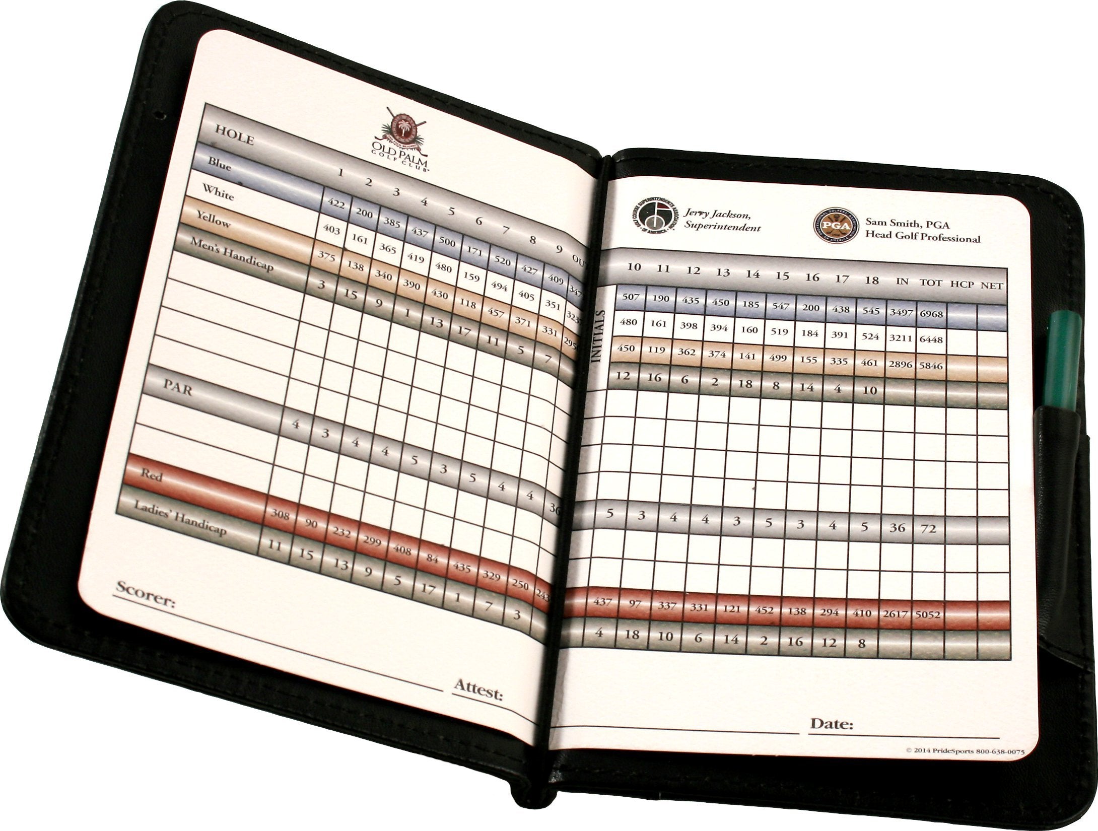 Proactive Sports G Score Golf 6 X 8 Synthetic Leather Scorecard Holder