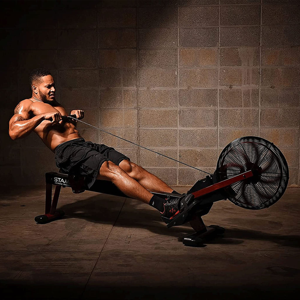 Stamina | X Air Rower - Rower Machine With Smart Workout App - Rowing Machine With Air Resistance For Home Gym Fitness - Up To 2