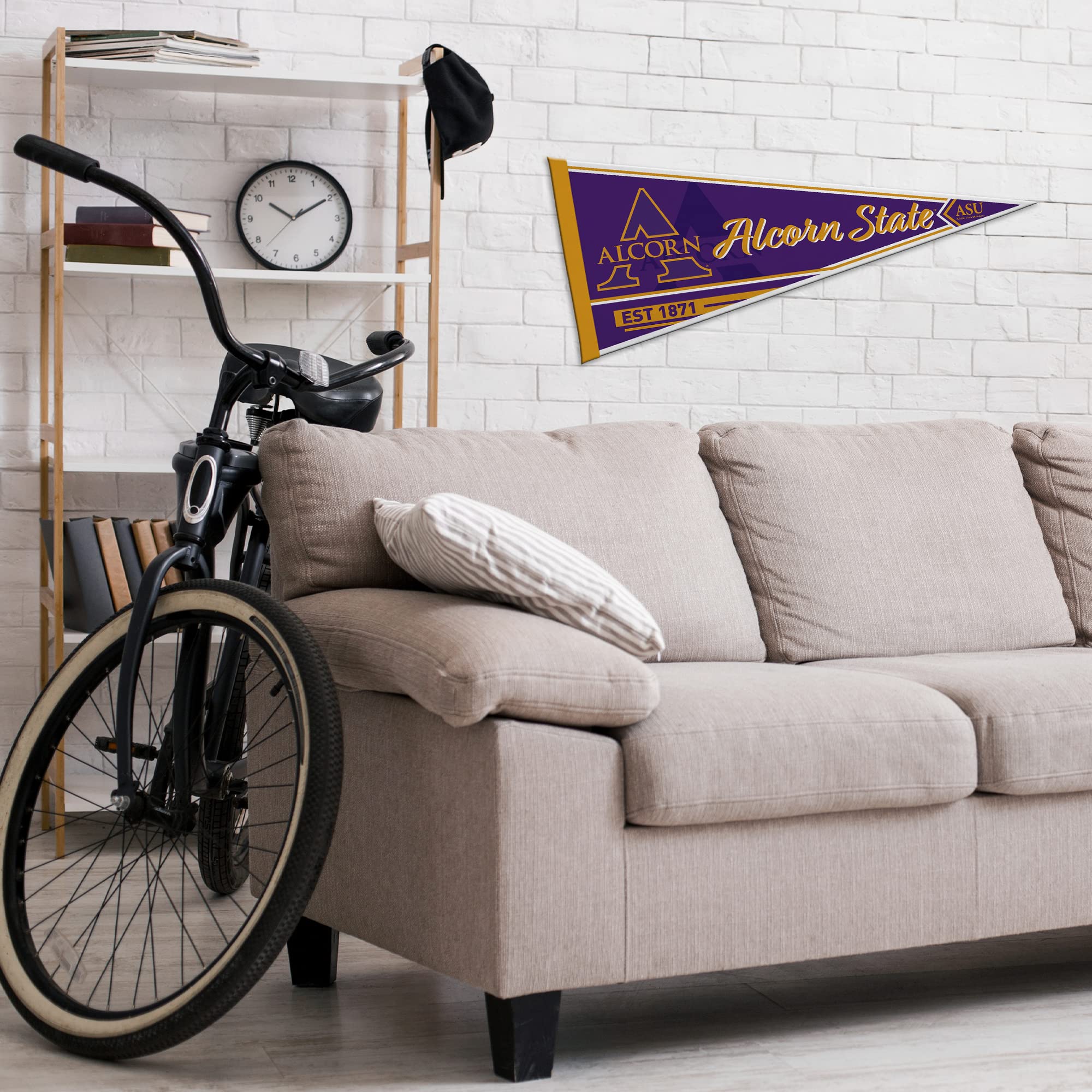 Rico Industries Ncaa Alcorn State Braves Classic 12'' X 30'' Felt Wall D  Cor Pennant - Great For Home/Bed Room/Man Cave D  Cor