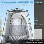 Portable Camping Shower Tent Deluxe Changing Room With Shower Bag Easy Set Up Privacy Shelter,Large Toilet Tent With Floor Drain