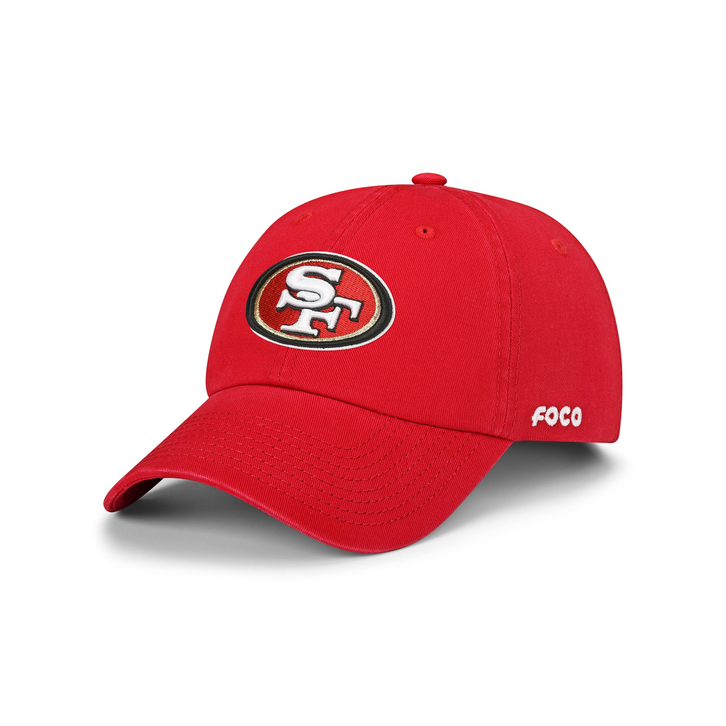 Foco Men'S San Francisco 49Ers Cap Nfl Logo Casual Hat, Team Color