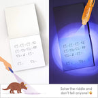 Bonnyco Invisible Ink Pen And Notebook Pack Of 16 Dinosaur Party Favors For Kids  Spy Pen Dinosaur Birthday Party Supplies, Priz