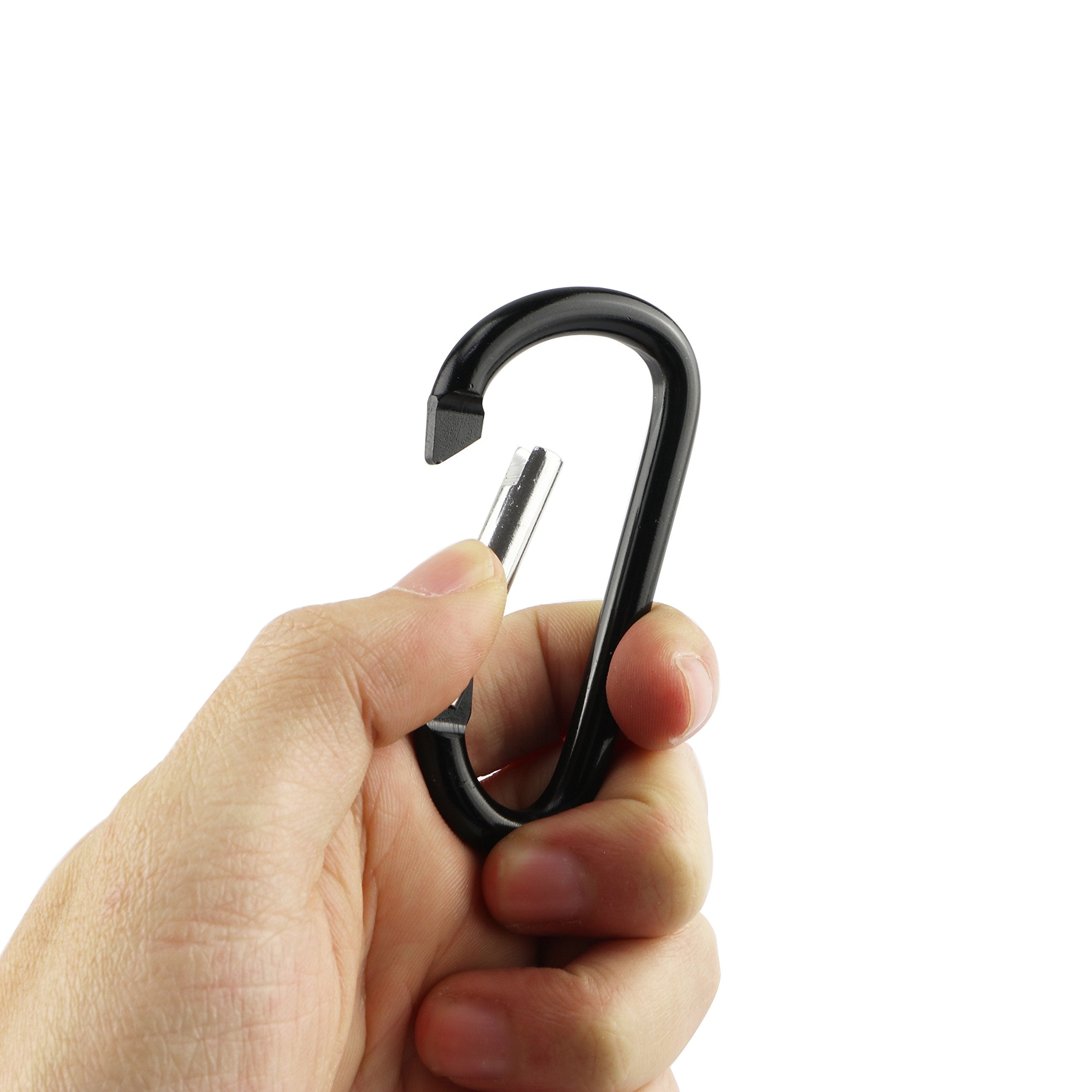 Swatom Aluminum Carabiner Clip 2.4 Carabiners Keychain Snap Hook Keyring(10 Pcs)