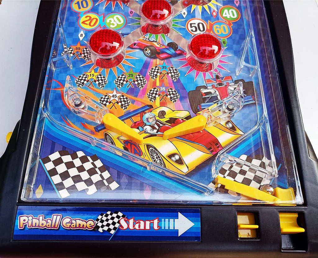 Trisquirrel Pinball Machine Electronic Tabletop Pinball Game 16.5 Inch With Lights & Sounds  Led Digital Scoreboard--Ideal For F