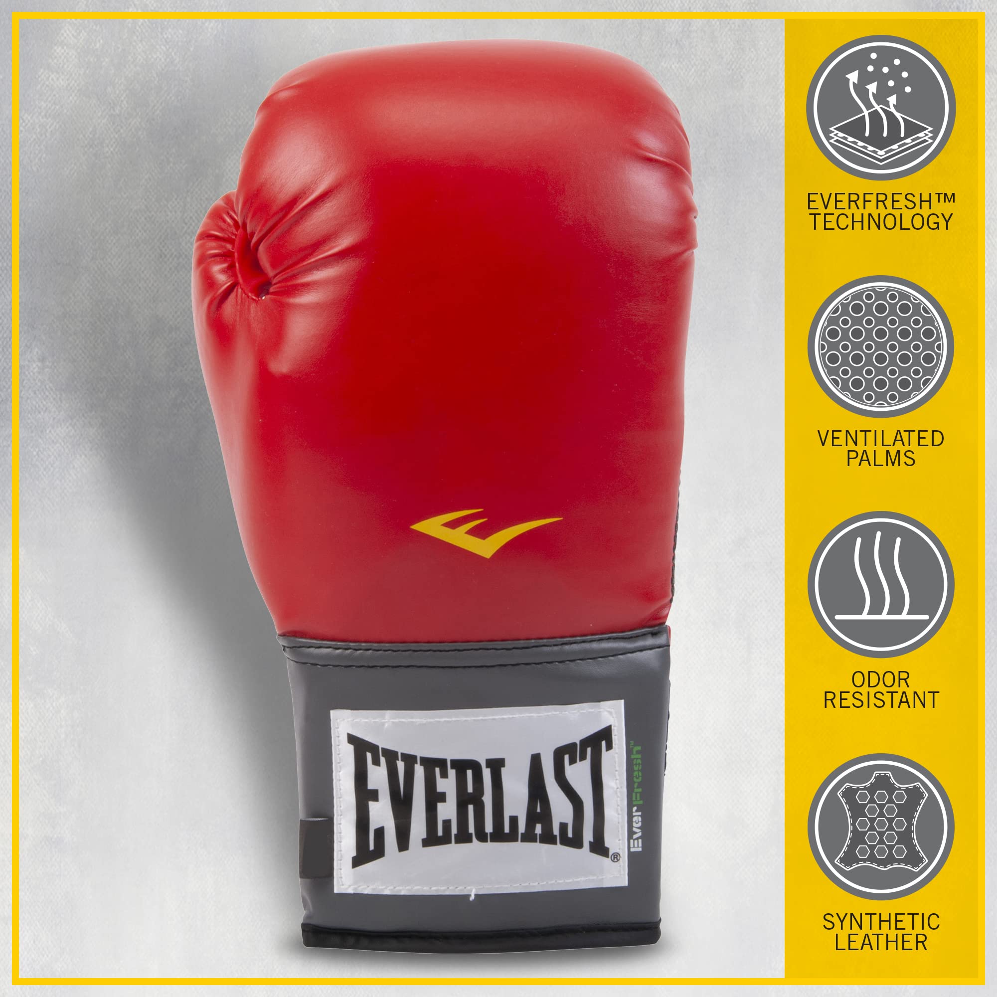 Everlast Pro Style Training Gloves (Red, 14 Oz.)